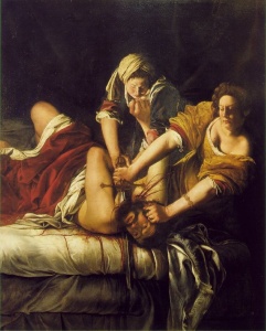 Artemisia Gentileschi Pintora del siglo xvii que se pintaba asesinando al macho que la violo a los 19 años.